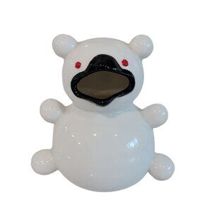 Vintage Snack-Em The Feeder For People Candy Holder Ceramic bear duck creature j